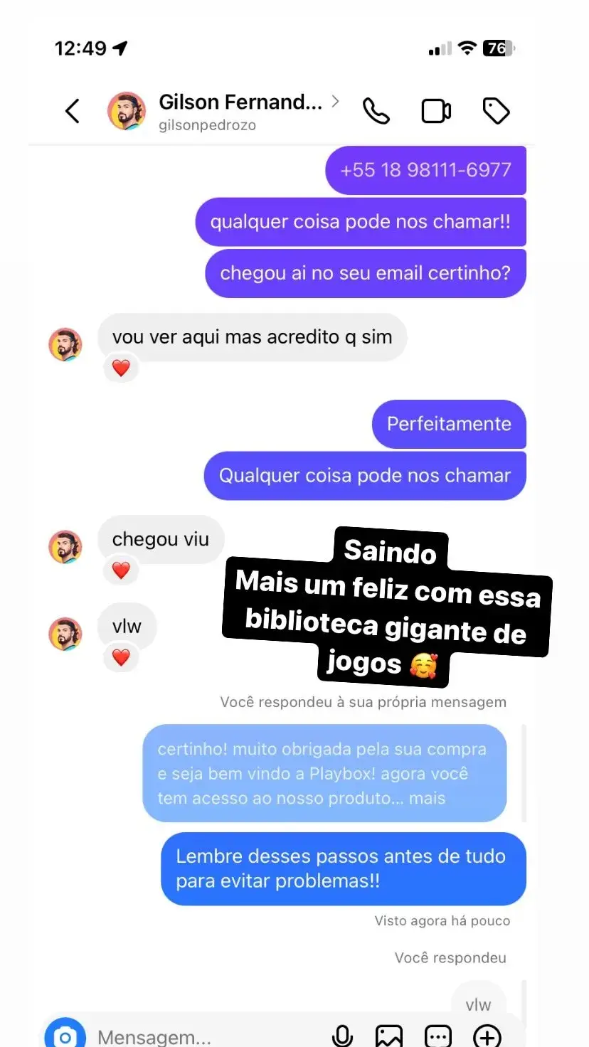 Playbox Oficial | Sua Máquina Do Tempo Gamer 24 Depoimento clientes | Playbox