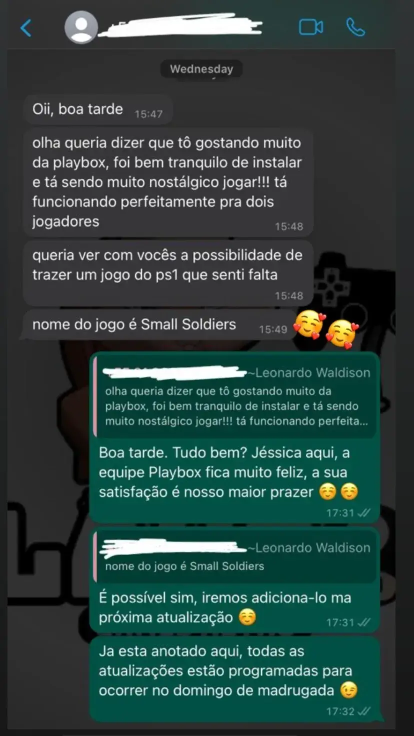 Playbox Oficial | Sua Máquina Do Tempo Gamer 30 Depoimento clientes | Playbox